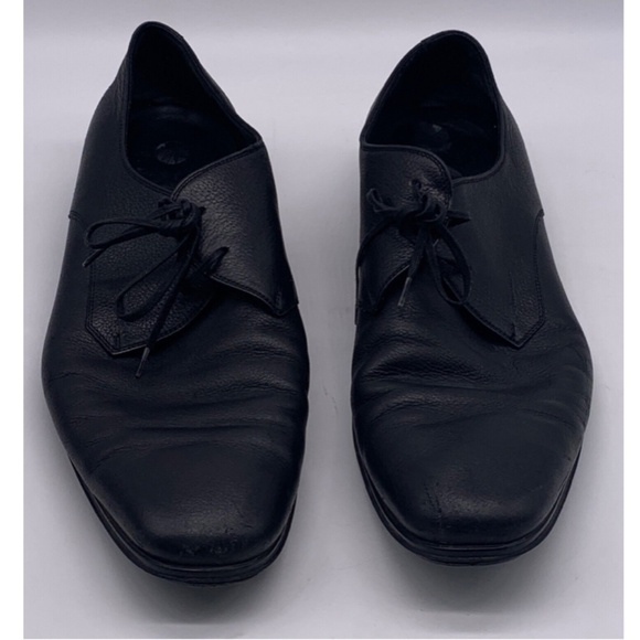 Salvatore Ferragamo black leather lace up Dress Shoes sz 9.5 3 E main image 7